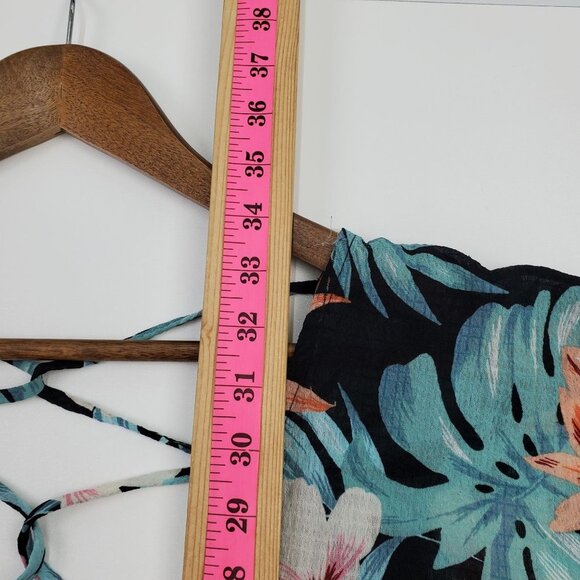 Kona Sol Swimsuit Coverup‎ Womens Size L Tropical Floral Kimono Sleeveless Swim - Picture 14 of 15
